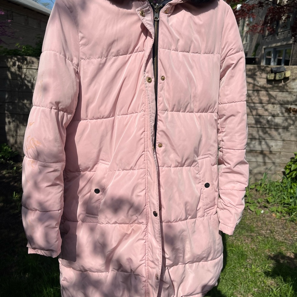 Women's Pink Puffer Jacket